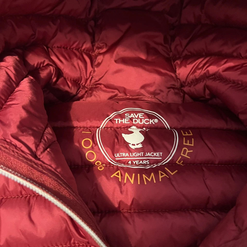 Piumino 100 Grammi Bambini  SAVE THE DUCK 4 Anni Colore Bordeaux - Immagine 2 di 4