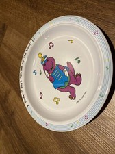 Vintage 1992 Barney Strike up the Band Music Melamine Plate Lyons