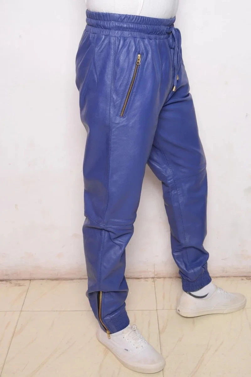 Baggy leather joggers new arrivals