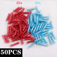 50PCS 22-14AWG Gauge NYLON Wire Butt Connector Crimping Terminals Blue/Red
