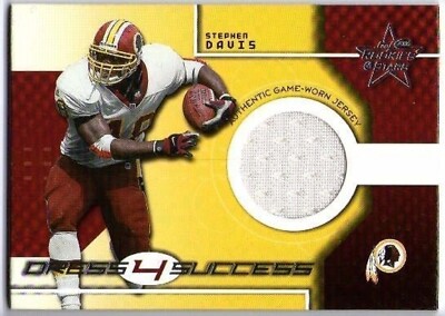 STEPHEN DAVIS 2000 Rookies & Stars R&S Dress Four Success Game Used Jersey /300