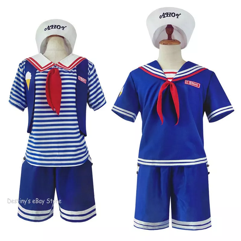 Free Roblox T-shirt Scoops Ahoy uniform 🍦🌀(Stranger things S3 cosplay)