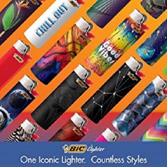  Full Size Bic Classic Variety Lighters 6-Pack