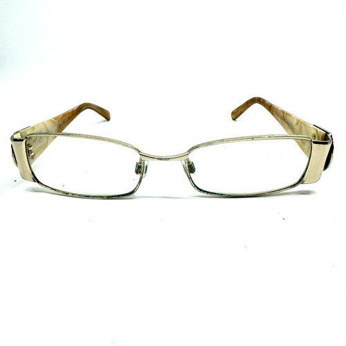 Parke Eyeglasses Frames PK5002 Gold 51-17-135 Rectangle Full Rim H10581