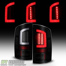Black Smoke 2002-2006 Dodge Ram 1500 03-06 2500 3500 Led Tube Tail Lights Lamps