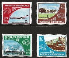 Dominican Republic Scott #727-28 & C220-21, Singles 1974 Complete Set FVF MNH