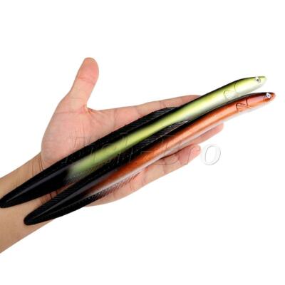 2PCS 12'' Big Game Sly Eel Soft Fishing Lures Oversized Swimbaits for Trophy Fish