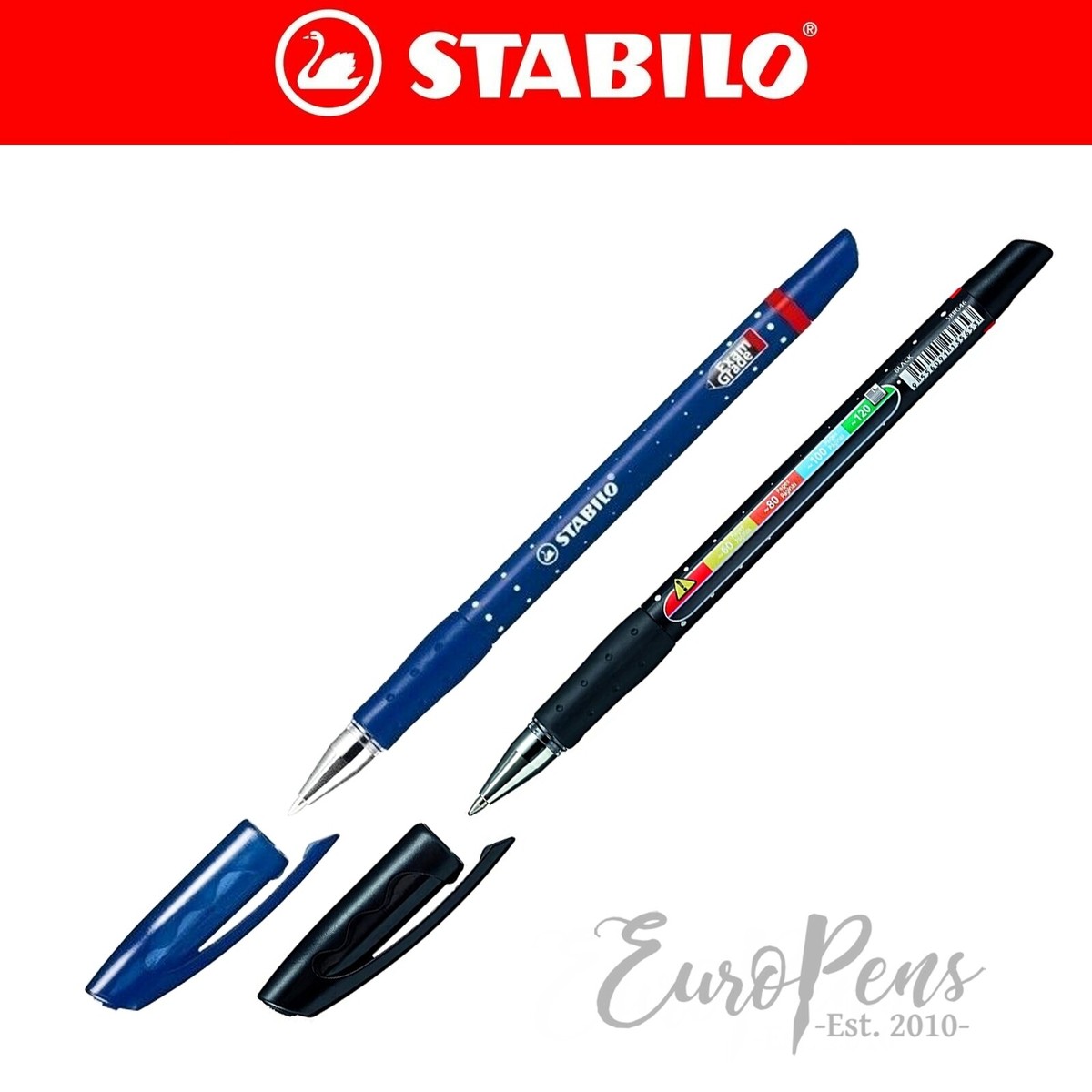 Stabilo Exam Grade Ballpoint Pen Black or Blue 588/2-46 Uk Seller