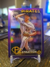 2024 Topps Chrome Update Hunter Stratton Rookie Purple Refractor #66/250