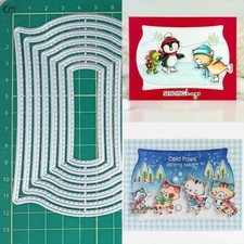 Frame Metal Cutting Dies Scrapbooking Paper Crafts Embossing Stencils Template