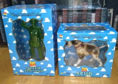 Medicom Toy Vinyl Collectible DoIIs Toy Story Green Armyman & Scud