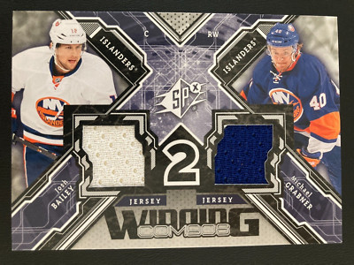 2013-14 SPx Winning Combos Jersey WC-BG Josh Bailey, Michael Grabner ÖSTERREICH