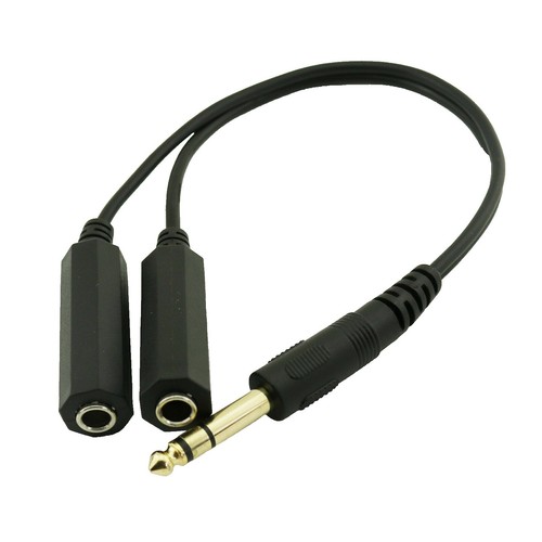 Ancable Confezione Da 1 Spina Maschio Stereo 1/4 "da 6,35 Mm Ad Angolo Retto A Adattatore Audio Femmina Jack Stereo Da 1/4" 6,35 Mm - Foto 9