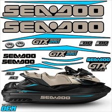 seadoo gtx 260 limited 2016-2017 jetski decals, stickers, replica de original
