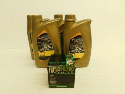 Agip ENI I-Ride 15W-50 / extralanger Ölfilter Aprilia 1000 mit gr. Filterdeckel