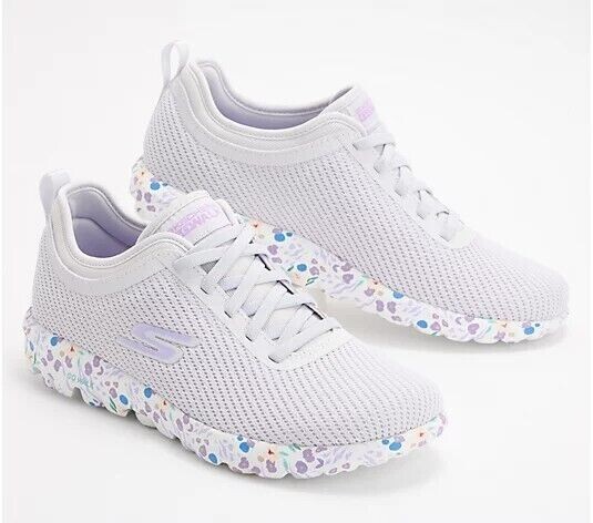 Skechers Sneakers Women´s Size 9 Light Gray GOwalk Travel Vegan Washable --EBZ2-