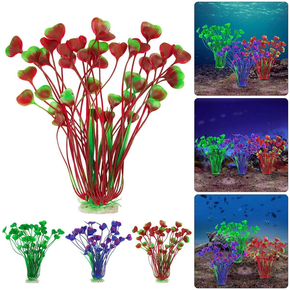 Artificial Aquarium Plants Decoration Fish Tank Water Plant Fake Grass Ornament - Image 2 of 4