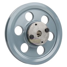 Cast Iron 6" Single Groove Pulley Belt A Section 4L with 5/8" Sheave Bushing