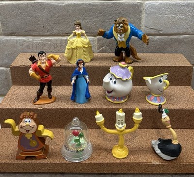 Vintage 1991 Disney s  Beauty and the Beast  Mixed PVC Figure 10pc Lot Mint New