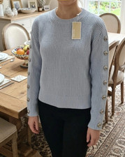 Michael Kors Damen Sweater Pullover aus Baumw...
