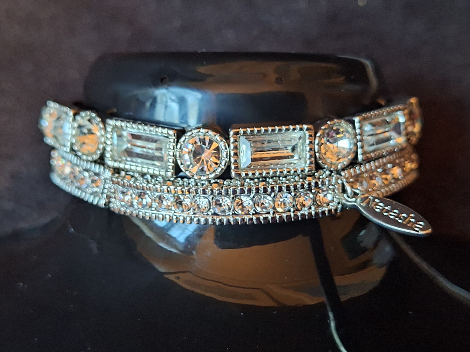 Rhinestone Stretch Stack Bracelets - image 5