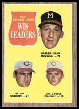 1962 Topps #58 Warren Spahn VGEX 069717
