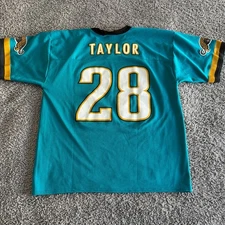 Vintage 90s Logo Athletic Fred Taylor NFL Jacksonville Jaguars Jersey Men's XL