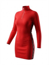 Calvin Klein Jeans Women’s Size XL Red/Orange Ribbed Knit Bodycon Mini Dress
