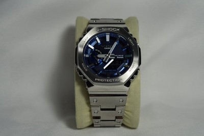 Casio G-SHOCK GM-B2100 Solar Bluetooth Shock Blue Dial SS Bracelet 200m