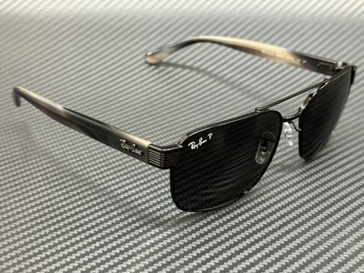RAY BAN RB3751CH 002 K8 Black Grey Polarized Unisex 61 mm