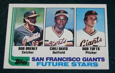 1982 Topps Future Stars Chili Davis / Giants Rookie Baseball Card #171 (NM/MT). rookie card picture