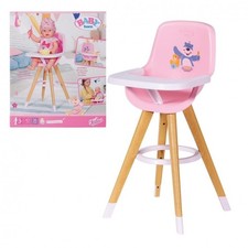 NEU Baby Born Hochstuhl mit Beinen in Holzoptik - für 36 bis 43 cm Puppen - Alter 3+
