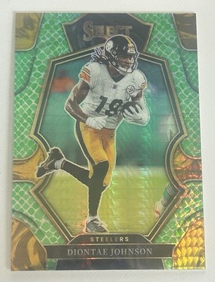 2022 Panini Select Premier Level Diontae Johnson #183 Dragon Scale Prizm /89