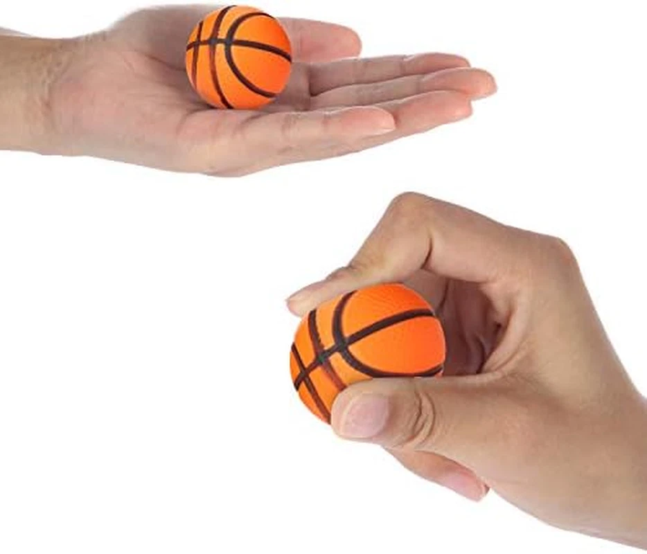 Paquete de 30 mini pelotas de estrés de baloncesto de 1,6 pulgadas de espuma deportiva fiesta favores a granel para niños Foto 3 de 4