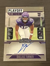 2024 Panini Contenders - Dallas Turner Playoff Ticket On Card Auto /149 Vikings