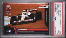 2025 Topps Now Formula 1 26 Isack Hadjar Scores 1st Points in Orange 05/25 PSA 9