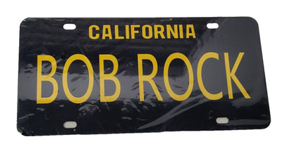 BOB ROCK California License Plate