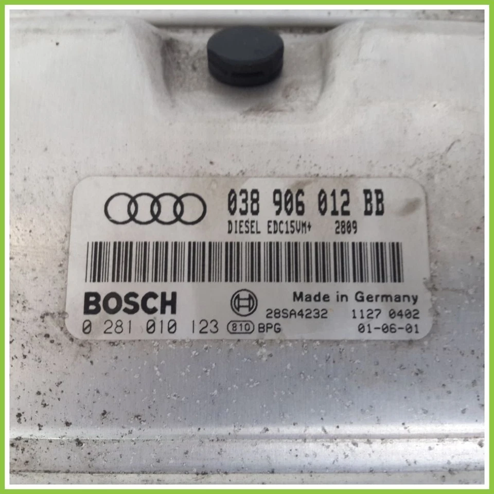 Centralina BOSCH 0281010123 AUDI A3 8L 1.9 TDI 81kw 038906012BB Diesel 2000 - Immagine 2 di 3