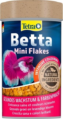 Tetra Betta Flakes Flockenfutter Kampffische Labyrinthfische Aquarium 100ml