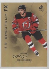 2020-21 SP Authentic Bounty Spectrum FX Gold 49/50 Nico Hischier #S-27 15ok