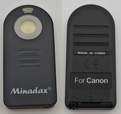 Minadax RC Auslöser ersetzt Canon RC 1 Remote Controller Fernauslöser Gut #X