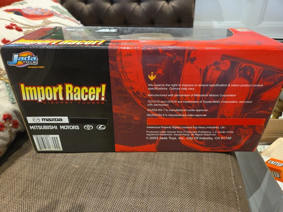 JADA IMPORT RACER MITSUBISHI MOTORS LANCER EVOLUTION VIII 1:18 TOYO TIRES HKS - Image 4 of 4
