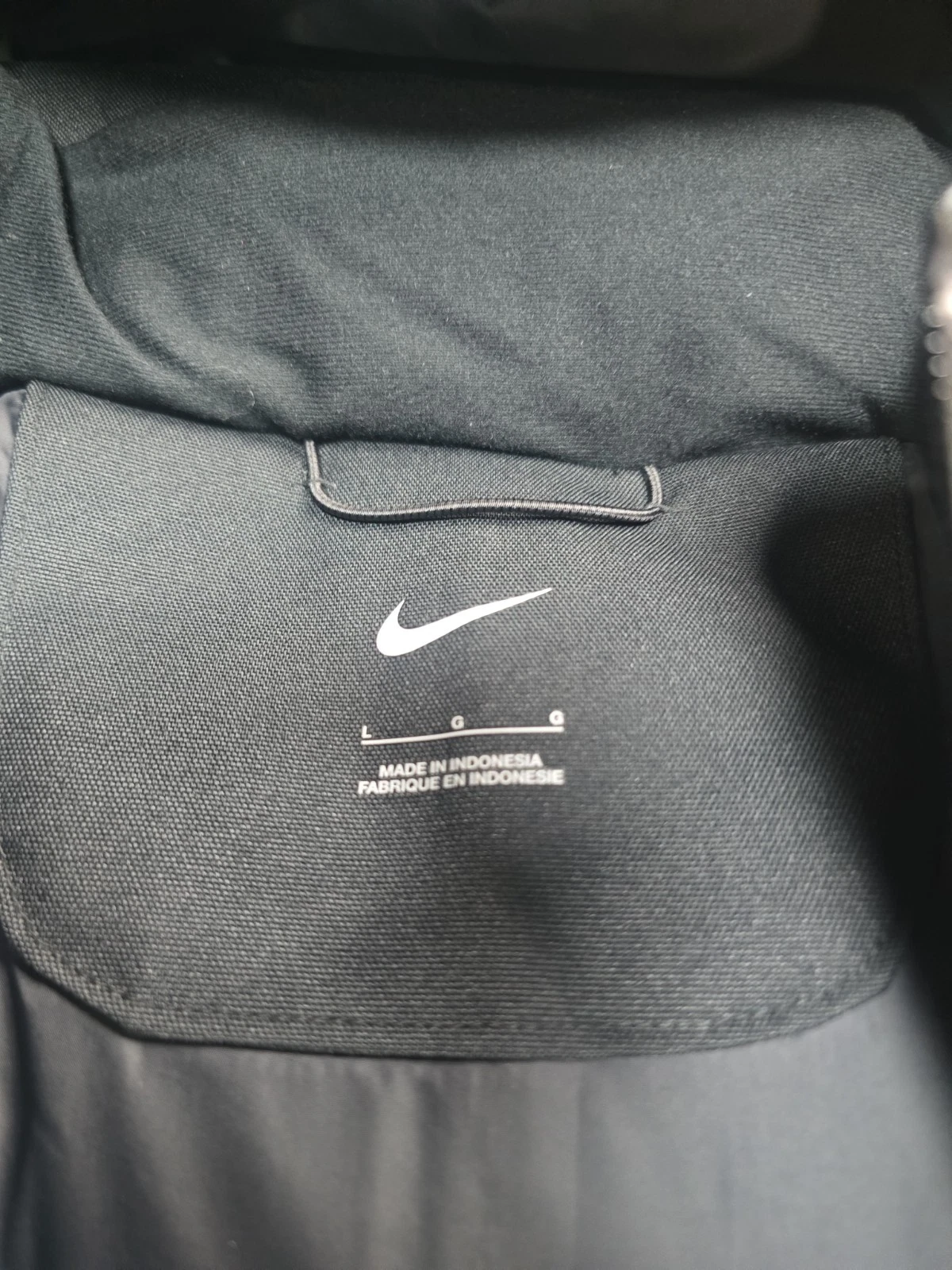 Nike 550 Duck Down Parka Winter Coat BLACK Men's Large DJ6526-010 - product detail image 6