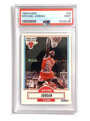 1990-91 Fleer - Michael Jordan Card #26 MINT PSA 9