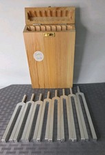 8pcs Aluminum Tuning Fork Set Standard Teaching Tuners In Wood Box