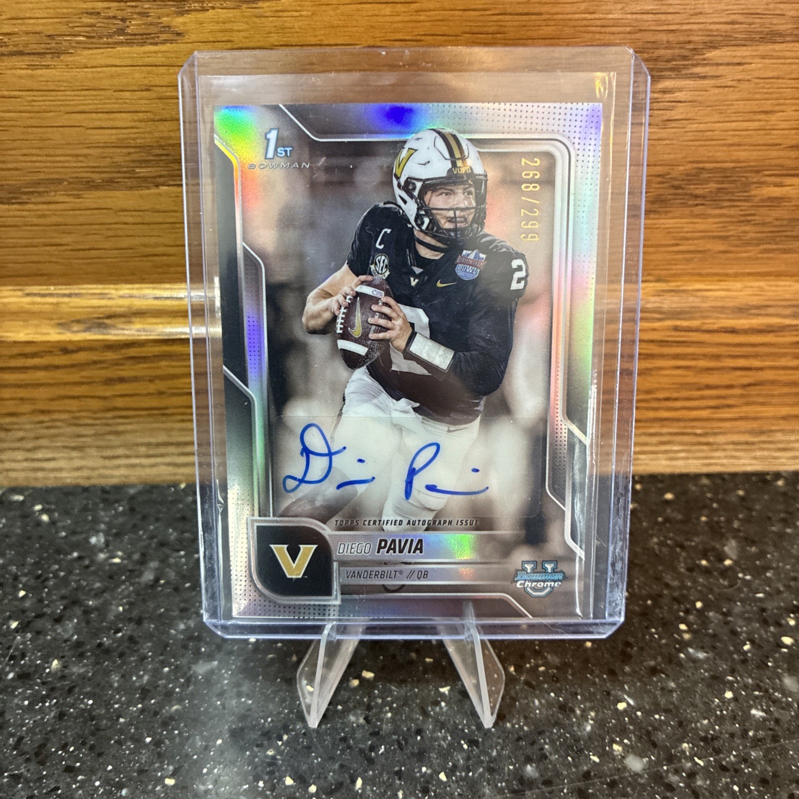 2025 Bowman Chrome U - Diego Pavia 1st Bowman Refractor Auto /299 #BCA-DPA MINT