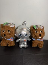 Warner Bros. Wizard Of Oz By Jazwares - 2025 3 Set Of Plush 1 Tin Man 2 Toto