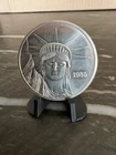 1985  Engelhard MTB Liberty Trade Round .999 Fine Silver