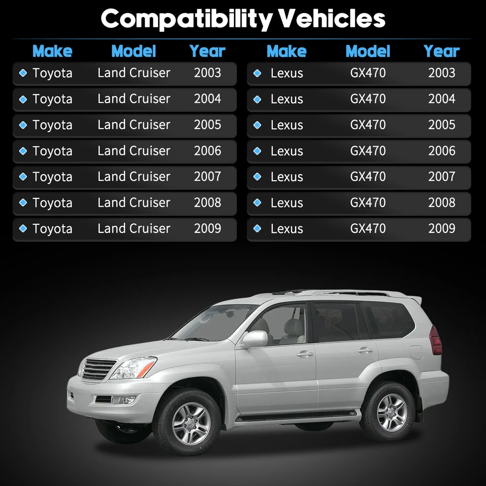 Ventilación de aire ventilación de CA para Lexus GX470 Toyota Prado Land Cruiser 2003-2009, nogal Foto 3 de 4