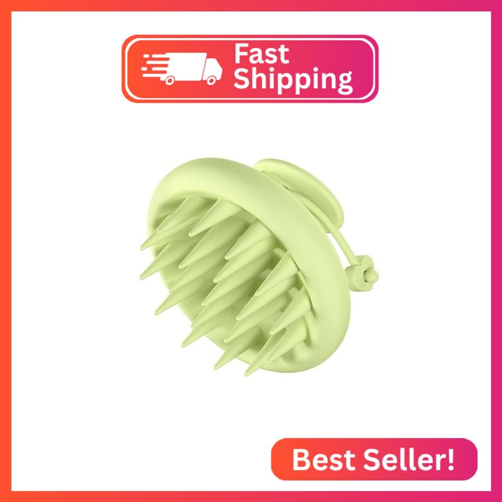 Roycederm Scalp Massager Brush Hair Scrubber – Soft Silicone Shampoo Brush for S